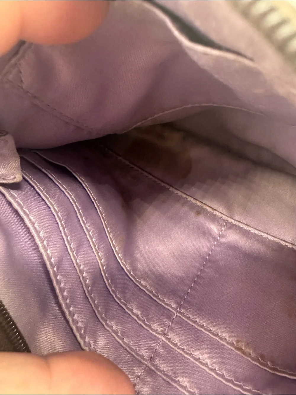 Coach Lilac Satin Interior Wristlet Organizer